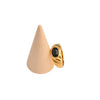 Wholesale Unisex Stainless Steel Gold Plated Geometric Ring Minimalist Style