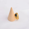 Wholesale Unisex Stainless Steel Gold Plated Geometric Ring Minimalist Style