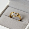 Wholesale Unisex Stainless Steel Gold Plated Ring With Heart Shape Flowers Leaves Letters Numbers Text Design