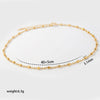 Wholesale Unisex Stainless Steel Goldcolored Ushaped Geometric Light Luxury Style Polished Multilayer Clavicle Necklace