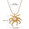Wholesale Unisex Stainless Steel 18K Gold Plated Cross Chain Pendant Necklace