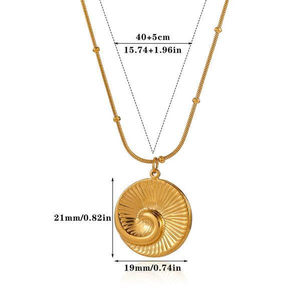 Wholesale Unisex Stainless Steel 18K Gold Plated Cross Chain Pendant Necklace