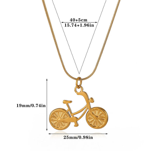 Wholesale Unisex Stainless Steel 18K Gold Plated Cross Chain Pendant Necklace