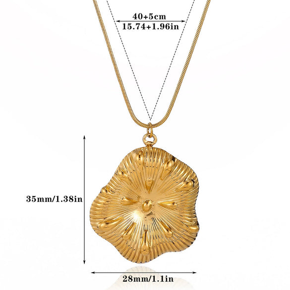 Wholesale Unisex Stainless Steel 18K Gold Plated Cross Chain Pendant Necklace
