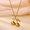 Wholesale Unisex Stainless Steel 18K Gold Plated Cross Chain Pendant Necklace