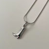 Wholesale Unisex Stainless Steel O Chain Necklace With Geometric Ushaped Pendant Electroplated And Inlaid Zircon Featuring Rainbow And Horseshoe Lucky Symbol