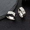 Wholesale Unisex Stainless Steel Ring With Geometric Pattern And Polishing Process