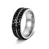 Wholesale Unisex Stainless Steel Rotating Decompression Jewelry With Letters Numbers Text And Seiko Design
