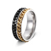 Wholesale Unisex Stainless Steel Rotating Decompression Jewelry With Letters Numbers Text And Seiko Design