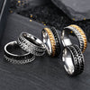 Wholesale Unisex Stainless Steel Rotating Decompression Jewelry With Letters Numbers Text And Seiko Design