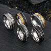 Wholesale Unisex Stainless Steel Rotating Decompression Jewelry With Letters Numbers Text And Seiko Design