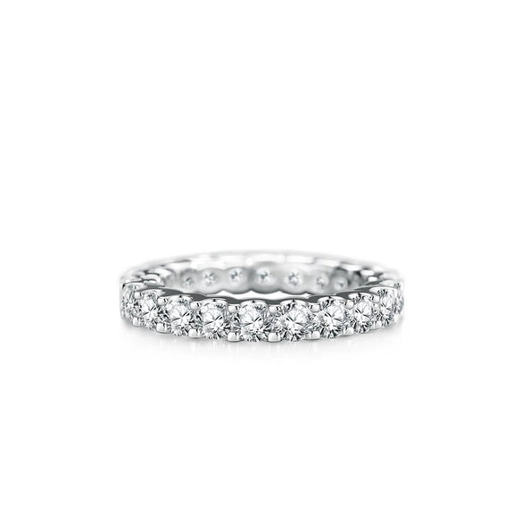Wholesale Unisex 925 Sterling Silver Ring With 5A Full Diamond Zircon In Emerald Cut Electroplated Simple Geometric Style