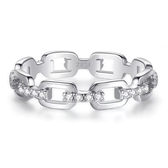 Wholesale Unisex 925 Sterling Silver Ring With 5A Full Diamond Zircon In Emerald Cut Electroplated Simple Geometric Style