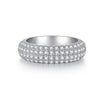 Wholesale Unisex 925 Sterling Silver Ring With 5A Full Diamond Zircon In Emerald Cut Electroplated Simple Geometric Style