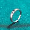 Wholesale Unisex 925 Sterling Silver Ring With Moissanite Geometric Design And Electroplating Process