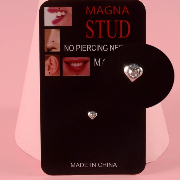 Wholesale Unisex Surgical Steel Holefree Nose Lip Ear Bone Nails With Round Ball Square Fivestar Plum Blossom Heart Shape Patterns And Electroplating Treatment