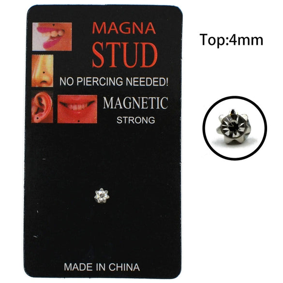 Wholesale Unisex Surgical Steel Holefree Nose Lip Ear Bone Nails With Round Ball Square Fivestar Plum Blossom Heart Shape Patterns And Electroplating Treatment