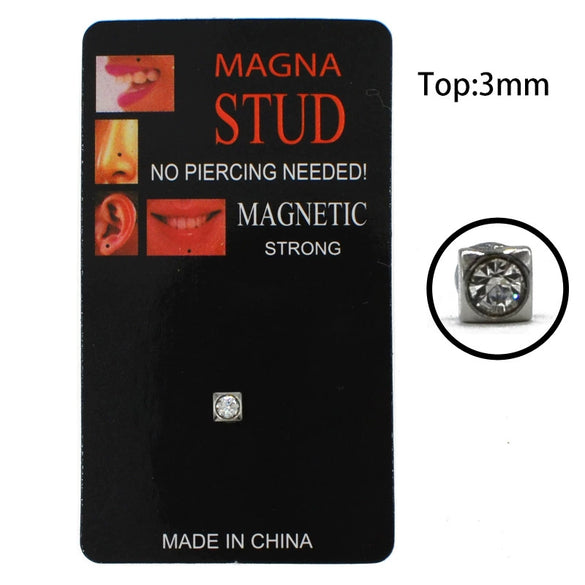 Wholesale Unisex Surgical Steel Holefree Nose Lip Ear Bone Nails With Round Ball Square Fivestar Plum Blossom Heart Shape Patterns And Electroplating Treatment