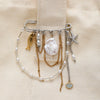 Wholesale Unisex Sweet And Cool Geometric Stainless Steel Starfish Tassel 18K Goldplated Brooch Clothing Accessory