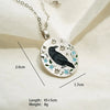 Wholesale Unisex Tarot Animal Raven Ushaped Pendant Necklace With O Word Chain In Sweet And Cool Style Stainless Steel 18K Gold Plated