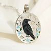 Wholesale Unisex Tarot Animal Raven Ushaped Pendant Necklace With O Word Chain In Sweet And Cool Style Stainless Steel 18K Gold Plated