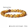 Wholesale Unisex Tiger Eye Stone Bead Bracelet Jewelry Accessories In Mixed Blue And Yellow Colors