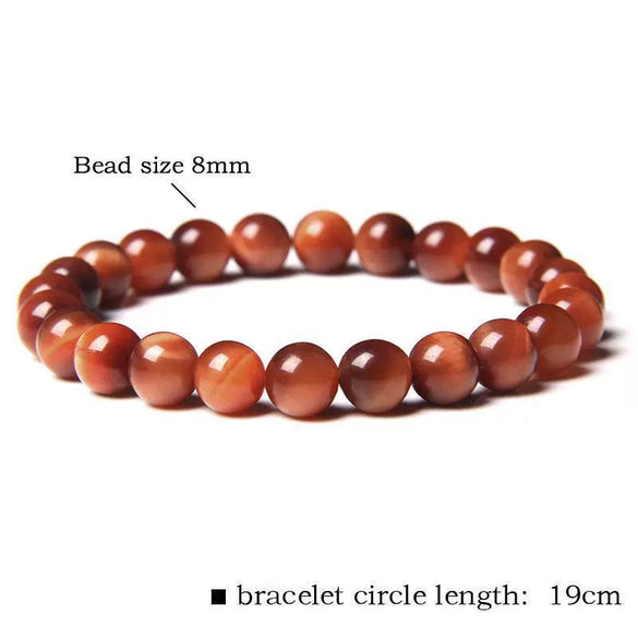 Wholesale Unisex Tiger Eye Stone Bead Bracelet Jewelry Accessories In Mixed Blue And Yellow Colors