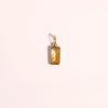 Wholesale Unisex Titanium Steel Birthstone Cube Pendant Necklace With Electroplating Treatment