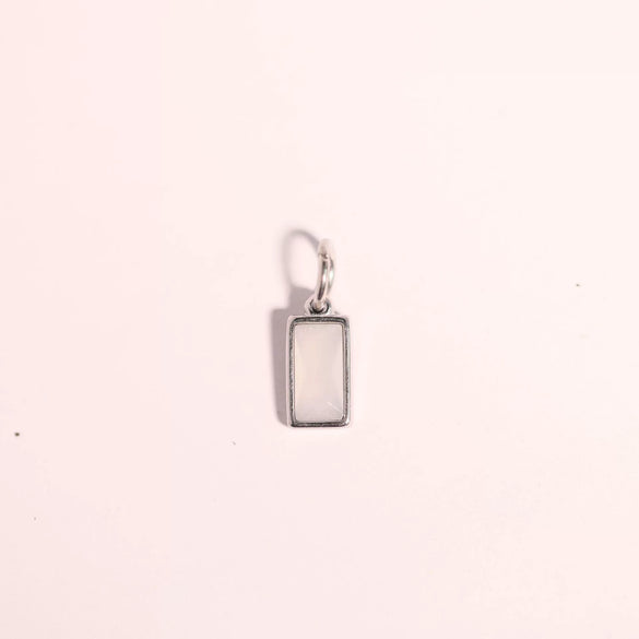 Wholesale Unisex Titanium Steel Birthstone Cube Pendant Necklace With Electroplating Treatment