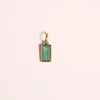 Wholesale Unisex Titanium Steel Birthstone Cube Pendant Necklace With Electroplating Treatment