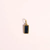 Wholesale Unisex Titanium Steel Birthstone Cube Pendant Necklace With Electroplating Treatment