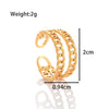 Wholesale Unisex Titanium Steel Double Layer Chain Opening Adjustable Simple Style Jewelry With Electroplating