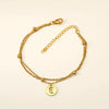 Wholesale Unisex Titanium Steel Electroplated Letter Bracelet Jewelry