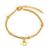 Wholesale Unisex Titanium Steel Electroplated Letter Bracelet Jewelry