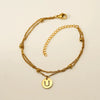 Wholesale Unisex Titanium Steel Electroplated Letter Bracelet Jewelry