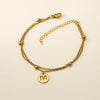 Wholesale Unisex Titanium Steel Electroplated Letter Bracelet Jewelry
