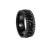 Wholesale Unisex Titanium Steel Geometric Style Ring With Electroplating Treatment