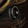 Wholesale Unisex Titanium Steel Geometric Style Ring With Electroplating Treatment
