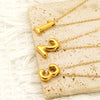 Wholesale Unisex Titanium Steel Goldplated Pendant Necklace With Letters Numbers Text Pattern And Cross Chain