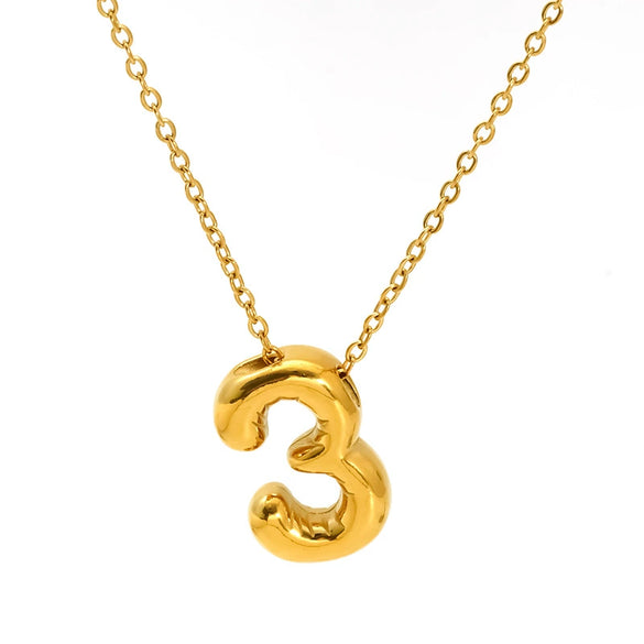 Wholesale Unisex Titanium Steel Goldplated Pendant Necklace With Letters Numbers Text Pattern And Cross Chain