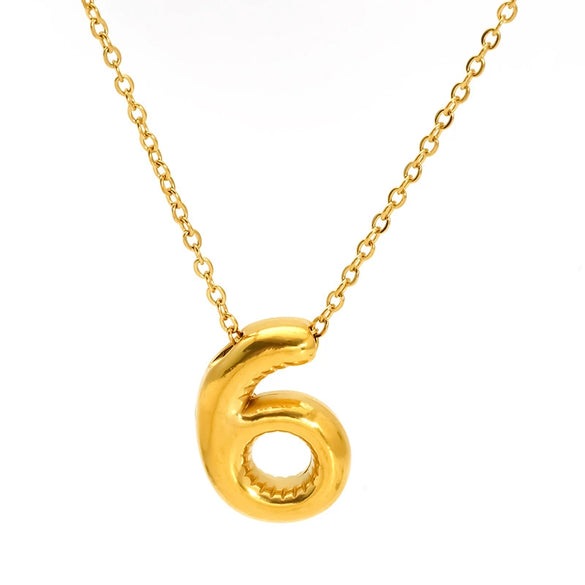 Wholesale Unisex Titanium Steel Goldplated Pendant Necklace With Letters Numbers Text Pattern And Cross Chain