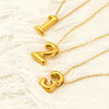 Wholesale Unisex Titanium Steel Goldplated Pendant Necklace With Letters Numbers Text Pattern And Cross Chain