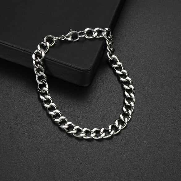 Wholesale Unisex Titanium Steel Ushape Bracelet With Electroplating Treatment Classic Style Jewelry