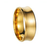 Wholesale Unisex Ushaped Stainless Steel Ring With Electroplating