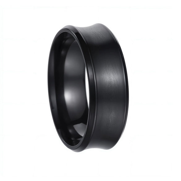 Wholesale Unisex Ushaped Stainless Steel Ring With Electroplating