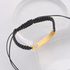Wholesale Unisex Versatile Geometric Titanium Steel Wax Rope Woven Adjustable Heartshaped Bracelet With Electroplating