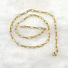 Wholesale Unisex Versatile Stainless Steel 18K Paper Clip Chain With Electroplating Treatment