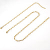 Wholesale Unisex Versatile Stainless Steel 18K Paper Clip Chain With Electroplating Treatment