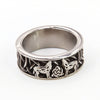 Wholesale Unisex Viking Animal Zodiac Stainless Steel Polish Ring