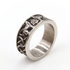 Wholesale Unisex Viking Animal Zodiac Stainless Steel Polish Ring